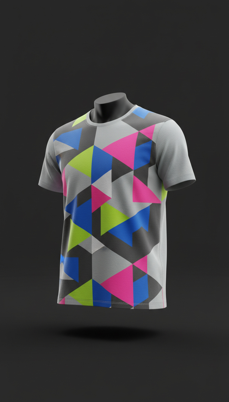 Geometric Royal'Tes — Prism Tee