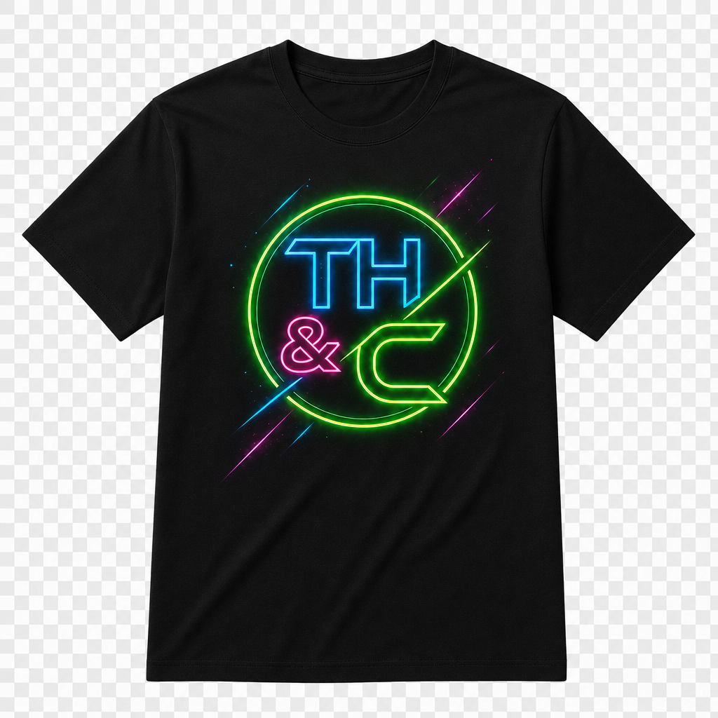 TH&C Stamp Tee — Black