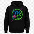 TH&C Stamp Hoodie — Black