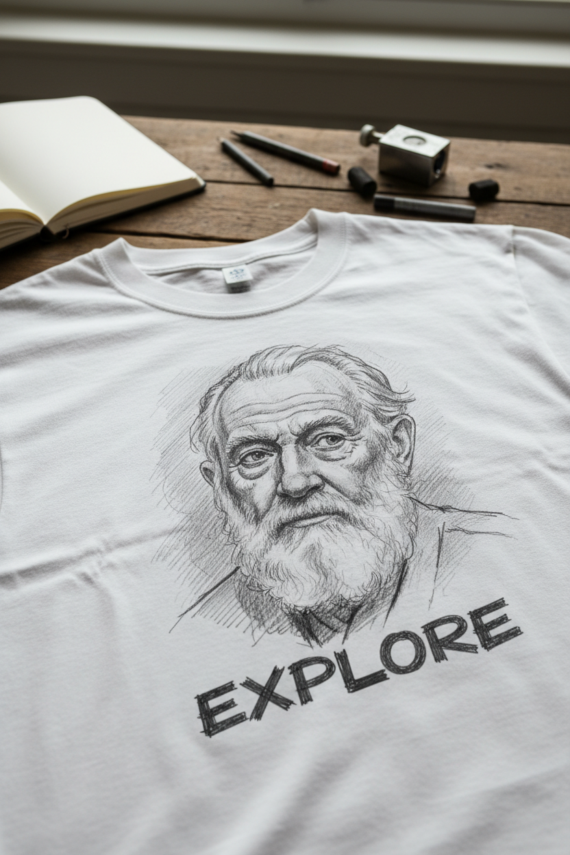 PortraiTees Sketch Mockup