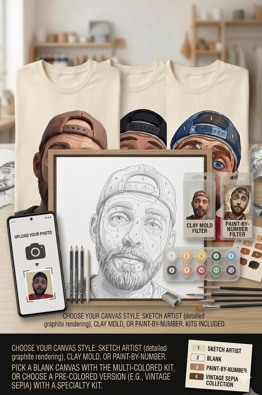 PortraiTees – Custom Portrait Tee
